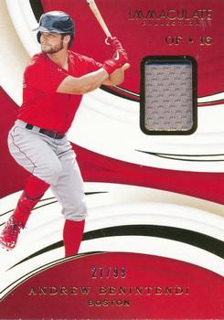 2020 Panini Immaculate Collection #18 Andrew Benintendi Front