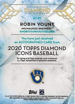 2020 Topps Diamond Icons - Red #AC-RY Robin Yount Back