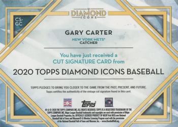 2020 Topps Diamond Icons - Cut Signatures #CS-GC Gary Carter Back