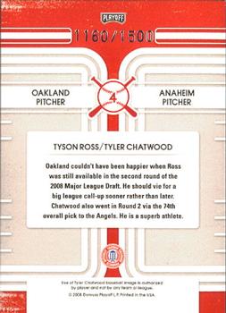 2008 Playoff Contenders - Round Numbers #4 Tyson Ross / Tyler Chatwood Back