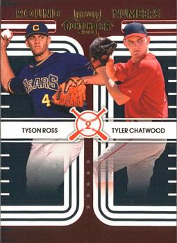 2008 Playoff Contenders - Round Numbers #4 Tyson Ross / Tyler Chatwood Front