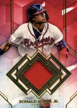 2020 Topps Diamond Icons - Single-Player Relics Red #SPR-RAJ Ronald Acuña Jr. Front