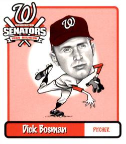1998 Washington Senators 1969 Reunion #5 Dick Bosman Front