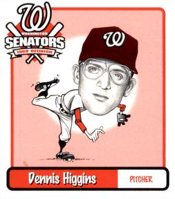 1998 Washington Senators 1969 Reunion #15 Dennis Higgins Front
