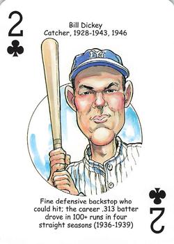 2012 Hero Decks New York Yankees Baseball Heroes Playing Cards (7th Edition) #2♣ Bill Dickey Front