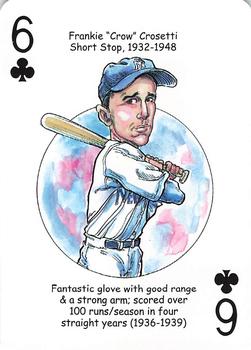 2012 Hero Decks New York Yankees Baseball Heroes Playing Cards (7th Edition) #6♣ Frank Crosetti Front