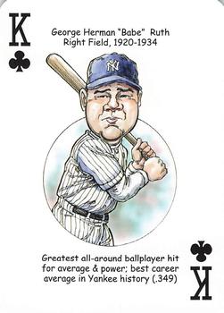 2012 Hero Decks New York Yankees Baseball Heroes Playing Cards (7th Edition) #K♣ Babe Ruth Front