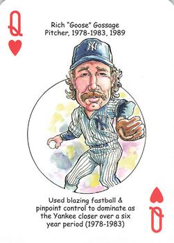 2012 Hero Decks New York Yankees Baseball Heroes Playing Cards (7th Edition) #Q♥ Rich Gossage Front