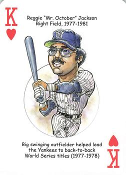 2012 Hero Decks New York Yankees Baseball Heroes Playing Cards (7th Edition) #K♥ Reggie Jackson Front
