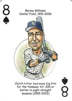 2012 Hero Decks New York Yankees Baseball Heroes Playing Cards (7th Edition) #8♠ Bernie Williams Front