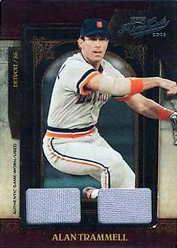 2008 Playoff Prime Cuts - Dual Materials #2 Alan Trammell Front