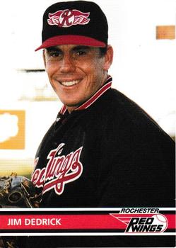 1995 Rochester Red Wings #11 Jim Dedrick Front