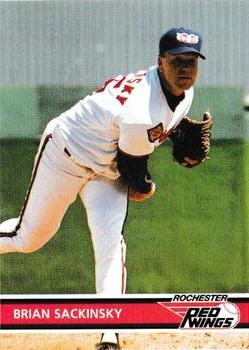 1995 Rochester Red Wings #32 Brian Sackinsky Front