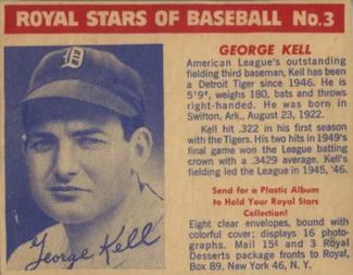 1950-52 Royal Stars of Baseball - Blue-Tinted #3 George Kell Front
