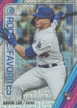 2020 Bowman - Chrome Rookie of the Year Favorites Mojo Refractor #ROYF-GL Gavin Lux Front