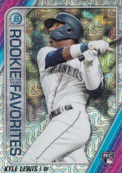 2020 Bowman - Chrome Rookie of the Year Favorites Mojo Refractor #ROYF-KL Kyle Lewis Front