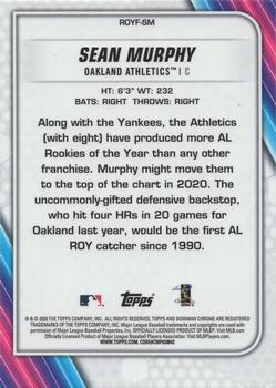 2020 Bowman - Chrome Rookie of the Year Favorites Mojo Refractor #ROYF-SM Sean Murphy Back