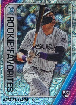 2020 Bowman - Chrome Rookie of the Year Favorites Mojo Refractor #ROYF-SH Sam Hilliard Front