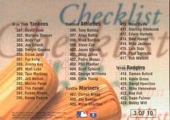 1996 Ultra - Checklists (Series Two) #3 Ken Griffey, Jr. Back