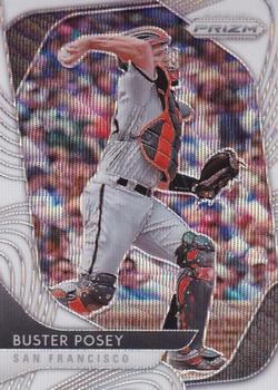2020 Panini Prizm - White Wave Prizm #34 Buster Posey Front