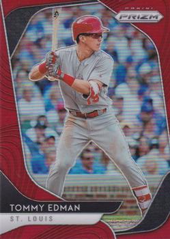 2020 Panini Prizm - Red Prizm #213 Tommy Edman Front