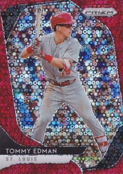 2020 Panini Prizm - Red Donut Circles Prizm #213 Tommy Edman Front