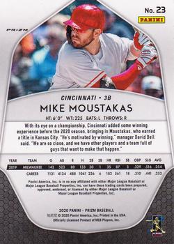 2020 Panini Prizm - Red, White and Blue Prizm #23 Mike Moustakas Back