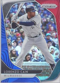 2020 Panini Prizm - Red, White and Blue Prizm #32 Lorenzo Cain Front
