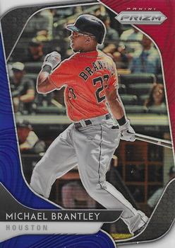 2020 Panini Prizm - Red, White and Blue Prizm #57 Michael Brantley Front