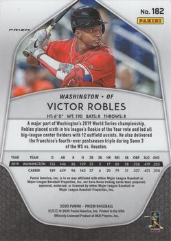2020 Panini Prizm - Red, White and Blue Prizm #182 Victor Robles Back