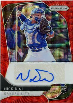 2020 Panini Prizm - Rookie Autographs Red Wave Prizm #RA-ND Nick Dini Front