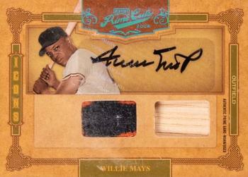 2008 Playoff Prime Cuts - Icons Signature Materials Combos Prime #3 Willie Mays Front