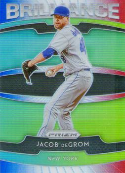 2020 Panini Prizm - Brilliance Red, White, and Blue Prizm #B-1 Jacob deGrom Front