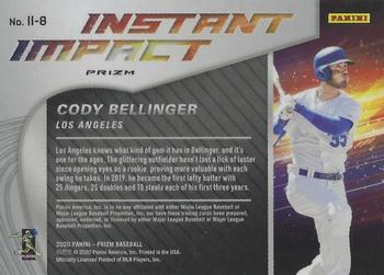 2020 Panini Prizm - Instant Impact Red Prizm #II-8 Cody Bellinger Back
