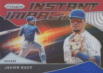 2020 Panini Prizm - Instant Impact Red, White, and Blue Prizm #II-3 Javier Baez Front