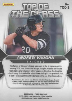 2020 Panini Prizm - Top of The Class #TOC-3 Andrew Vaughn Back