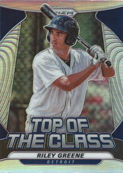 2020 Panini Prizm - Top of The Class Silver Prizm #TOC-5 Riley Greene Front