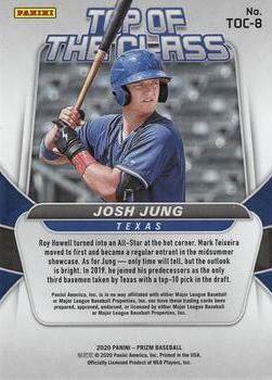 2020 Panini Prizm - Top of The Class Silver Prizm #TOC-8 Josh Jung Back