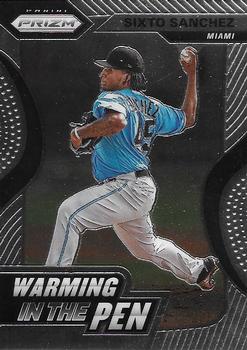 2020 Panini Prizm - Warming in the Pen #WIP-3 Sixto Sanchez Front