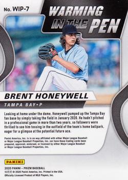2020 Panini Prizm - Warming in the Pen #WIP-7 Brent Honeywell Back
