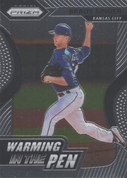2020 Panini Prizm - Warming in the Pen #WIP-13 Brady Singer Front