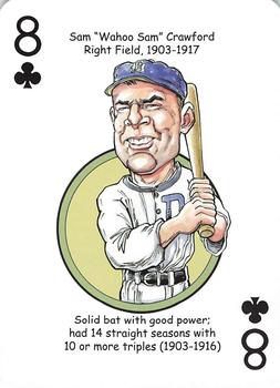 2013 Hero Decks Detroit Tigers Baseball Heroes Playing Cards #8♣ Sam Crawford Front