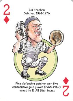 2013 Hero Decks Detroit Tigers Baseball Heroes Playing Cards #2♦ Bill Freehan Front