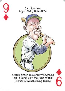 2013 Hero Decks Detroit Tigers Baseball Heroes Playing Cards #9♦ Jim Northrup Front