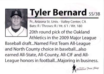 2010 Keene Swamp Bats #NNO Tyler Bernard Back