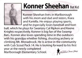 2010 Keene Swamp Bats #NNO Konner Sheehan Back