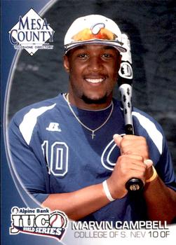 2010 Juco World Series Southern Nevada Coyotes #NNO Marvin Campbell Front