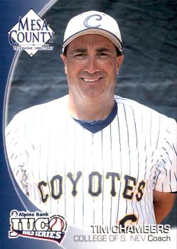 2010 Juco World Series Southern Nevada Coyotes #NNO Tim Chambers Front