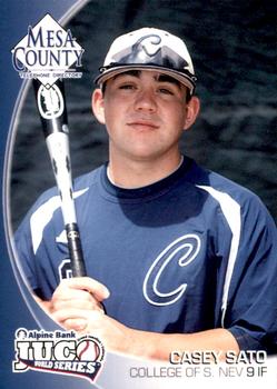 2010 Juco World Series Southern Nevada Coyotes #NNO Casey Sato Front