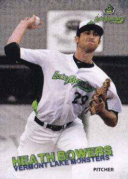 2015 Choice Vermont Lake Monsters #3 Heath Bowers Front